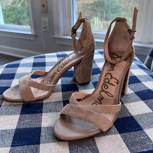 Sam Edelman Omar Sandal. Taupe suede, size 7.5. Worn twice. In fantastic shape!